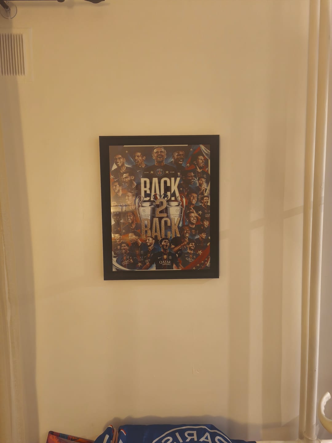 Customer photo review of Cadre Photo PSG Back 2 Back – Champions League 2025 & 2026 | Paris Saint-Germain