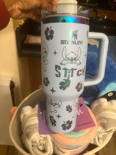 Customer photo review of Stitch Holographic In-Car Insulated Cup 40 OZ
