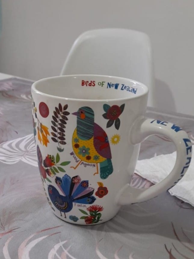 Customer photo review of Pretty NZ Birds and Flowers Souvenir Mug