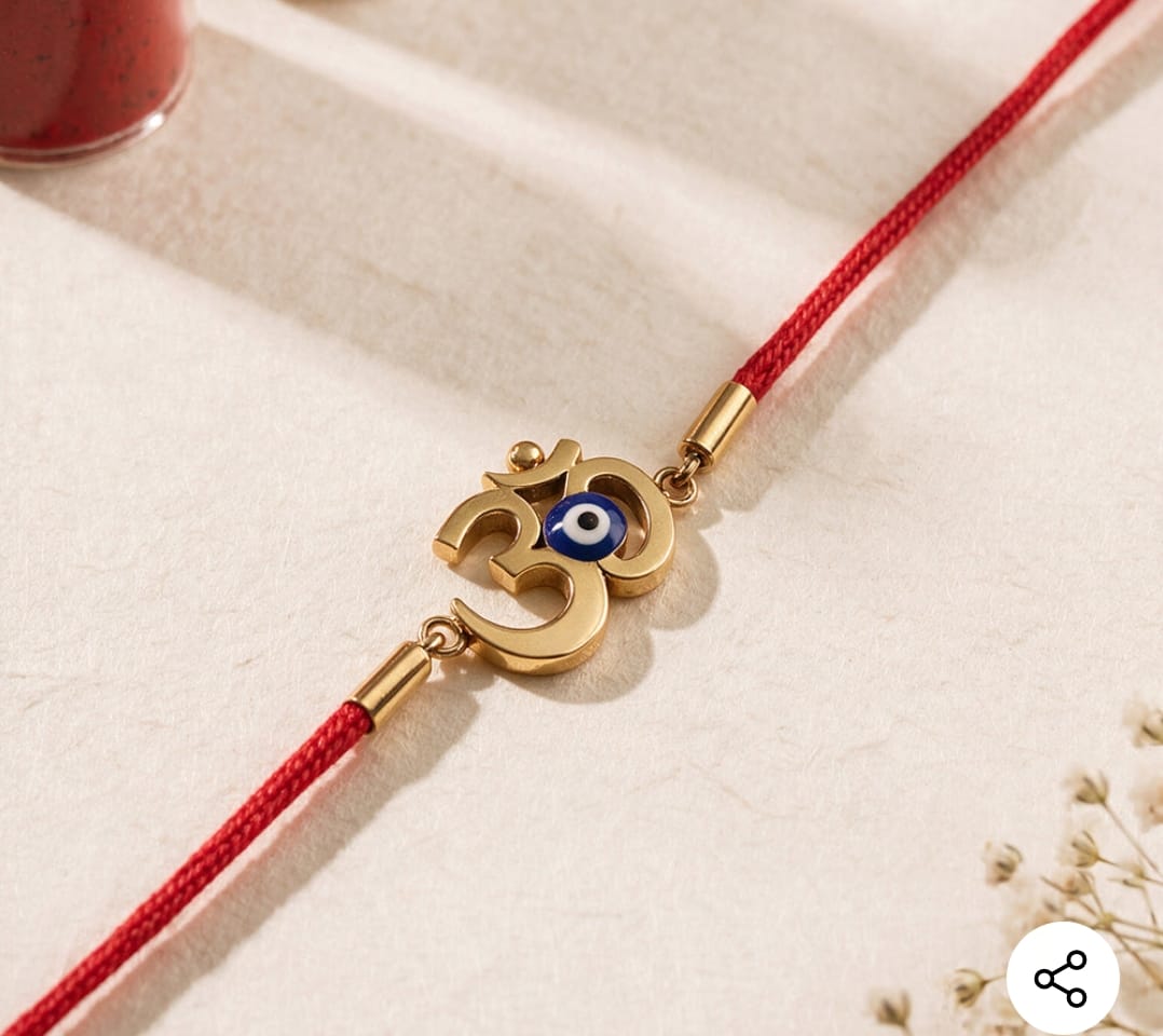 Customer photo review of Divine Om Rakhi