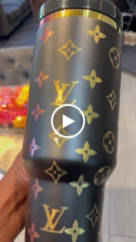 Customer photo review of Designer Holographic In-Car Insulated Cup 40 OZ