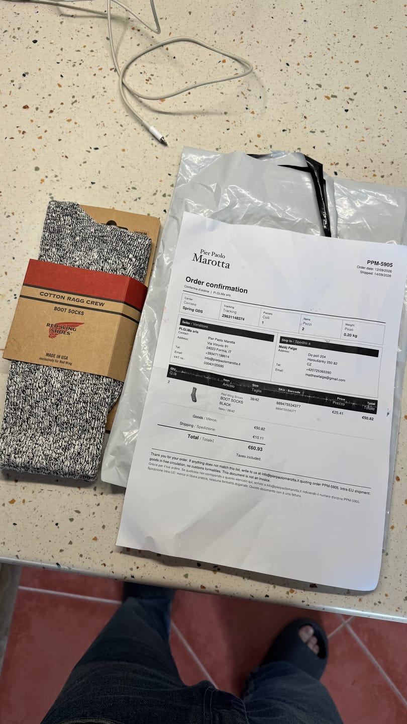 Customer photo review of BOOT SOCKS BLACK