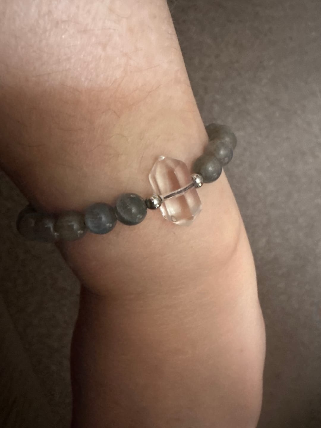 Customer photo review of Clear Quartz Manifestation Bracelet