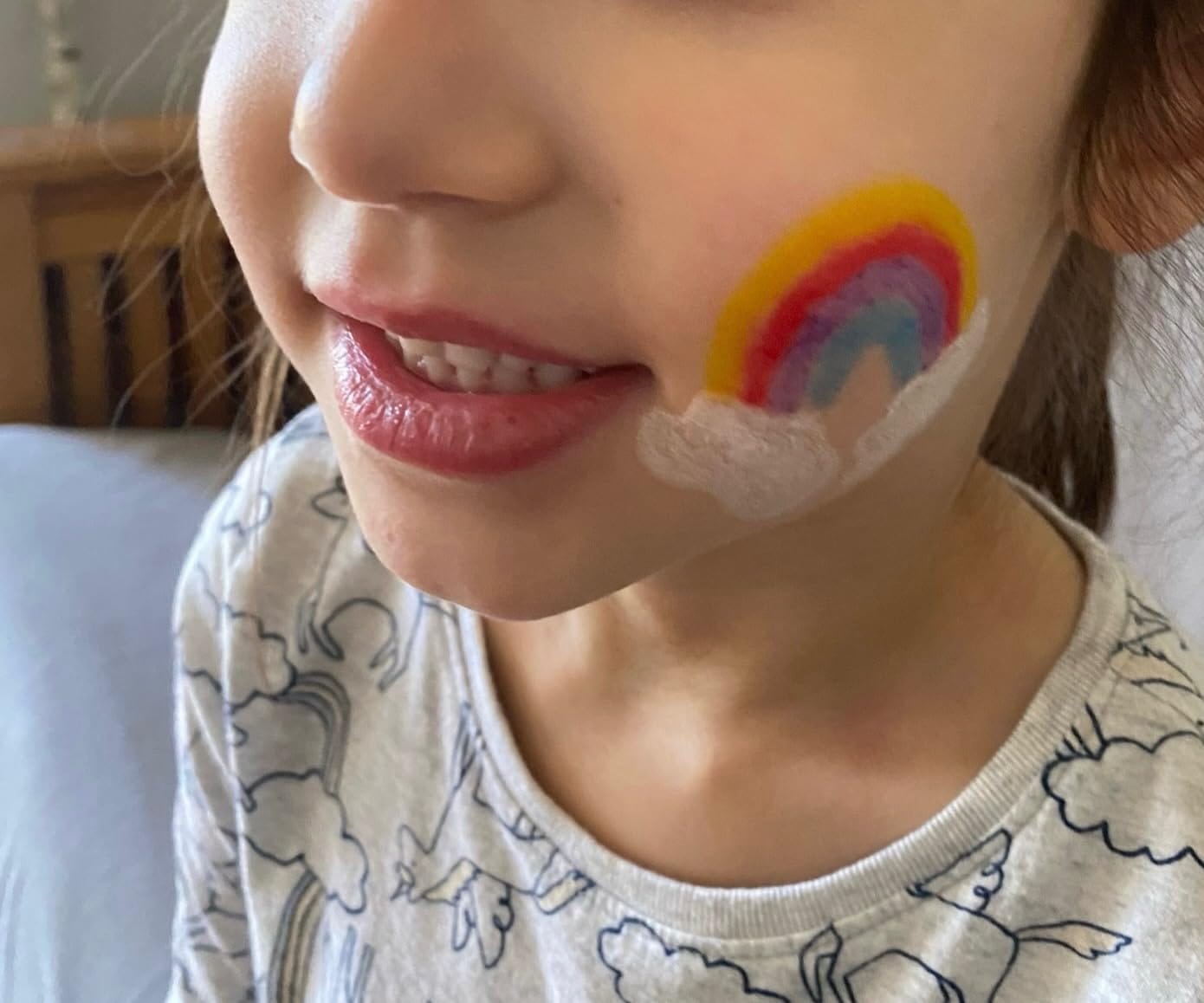 Customer photo review of Face & Body Paint Crayons