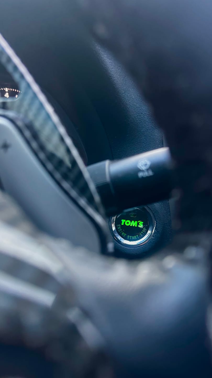 Customer photo review of TOM'S Racing Push Start Button [Type 001] - Lexus, Scion & Toyota