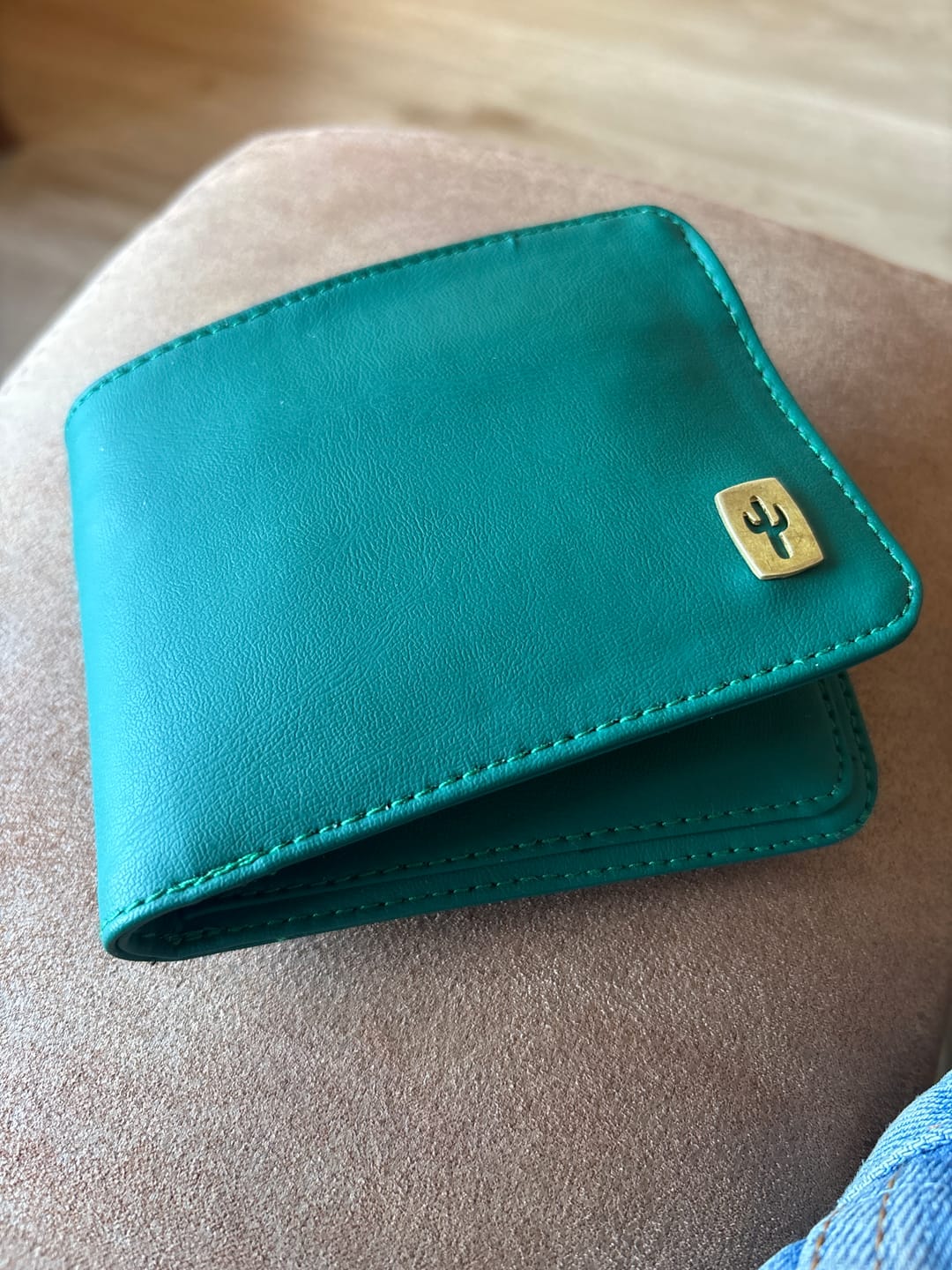 Customer photo review of Slim Morrison | Cactus Leather Teal