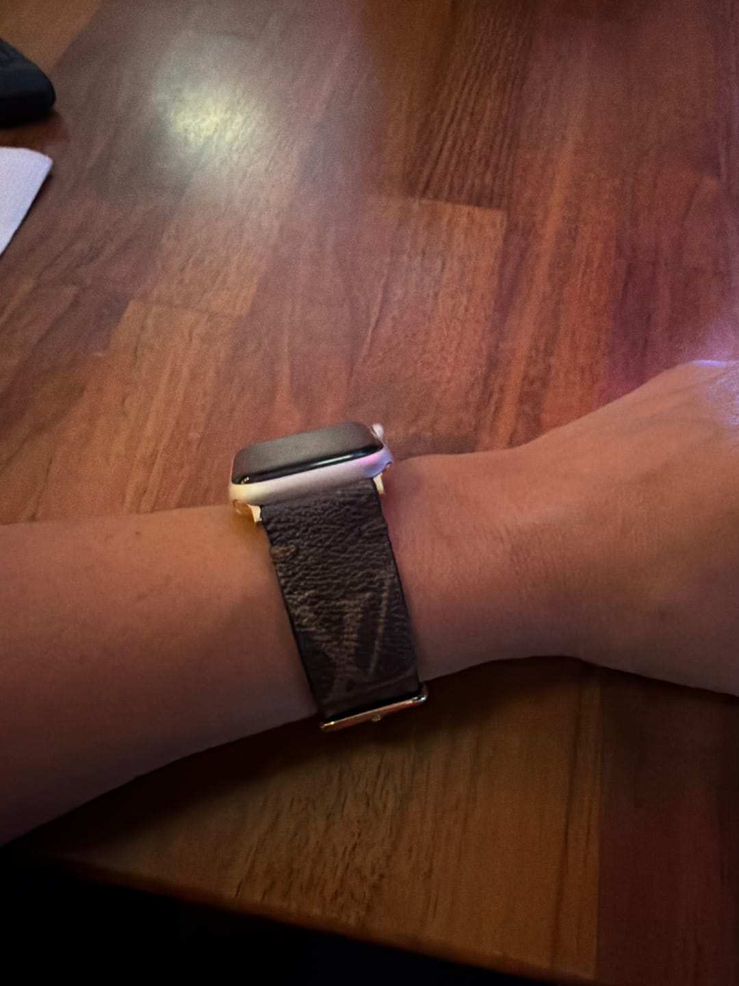 Customer photo review of Apple Watch Band Repurposed Classic LV Monogram