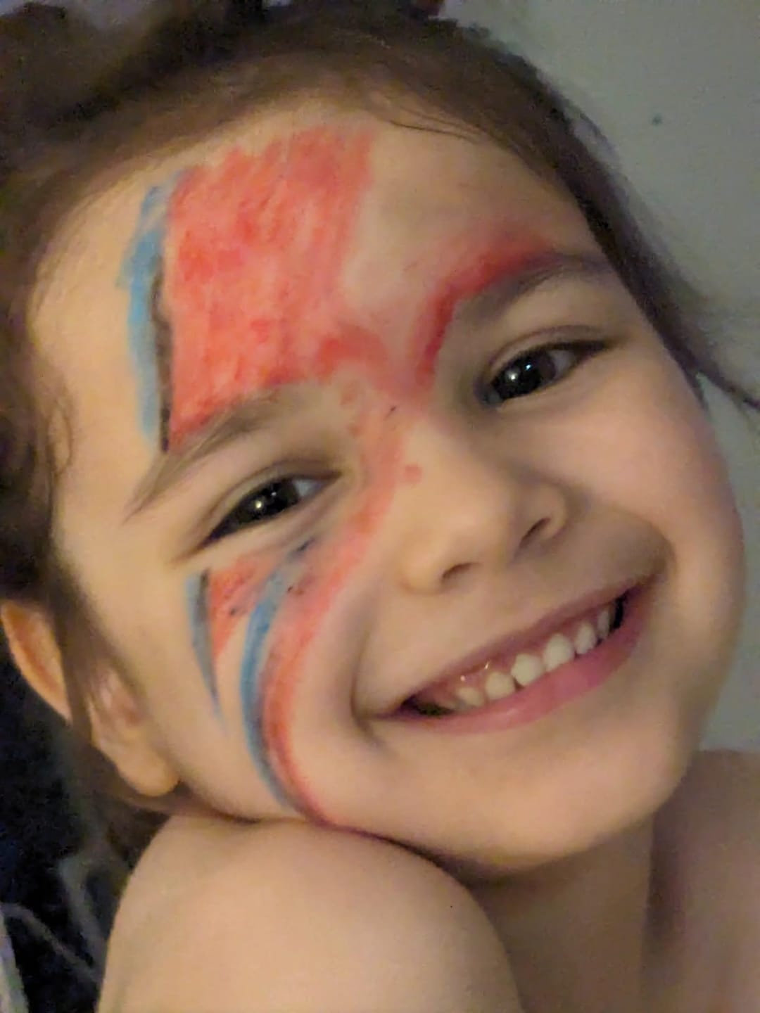 Customer photo review of Face & Body Paint Crayons