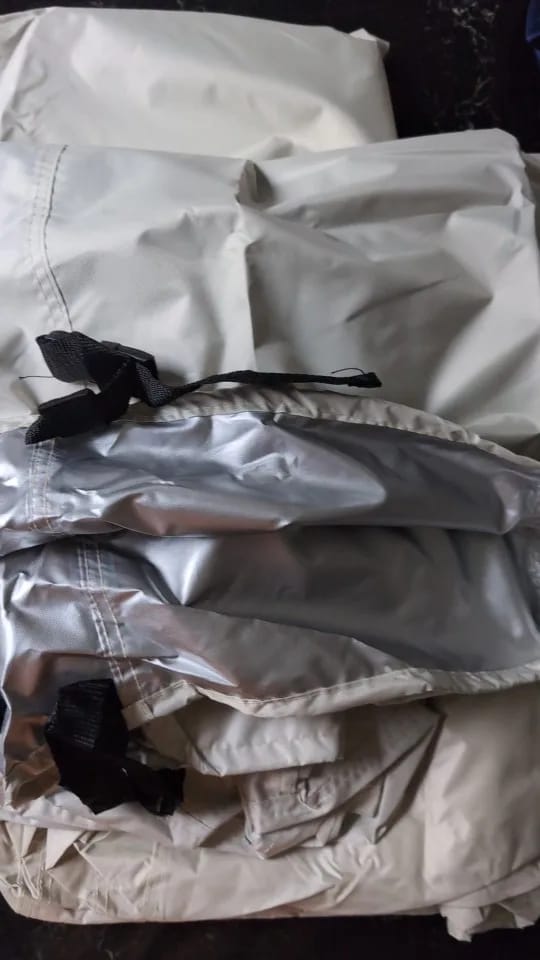 Customer photo review of Capa para Móveis de Jardim Oxford 420D Bege Impermeável