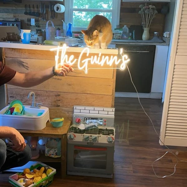 Customer photo review of Custom Neon: The Guinns