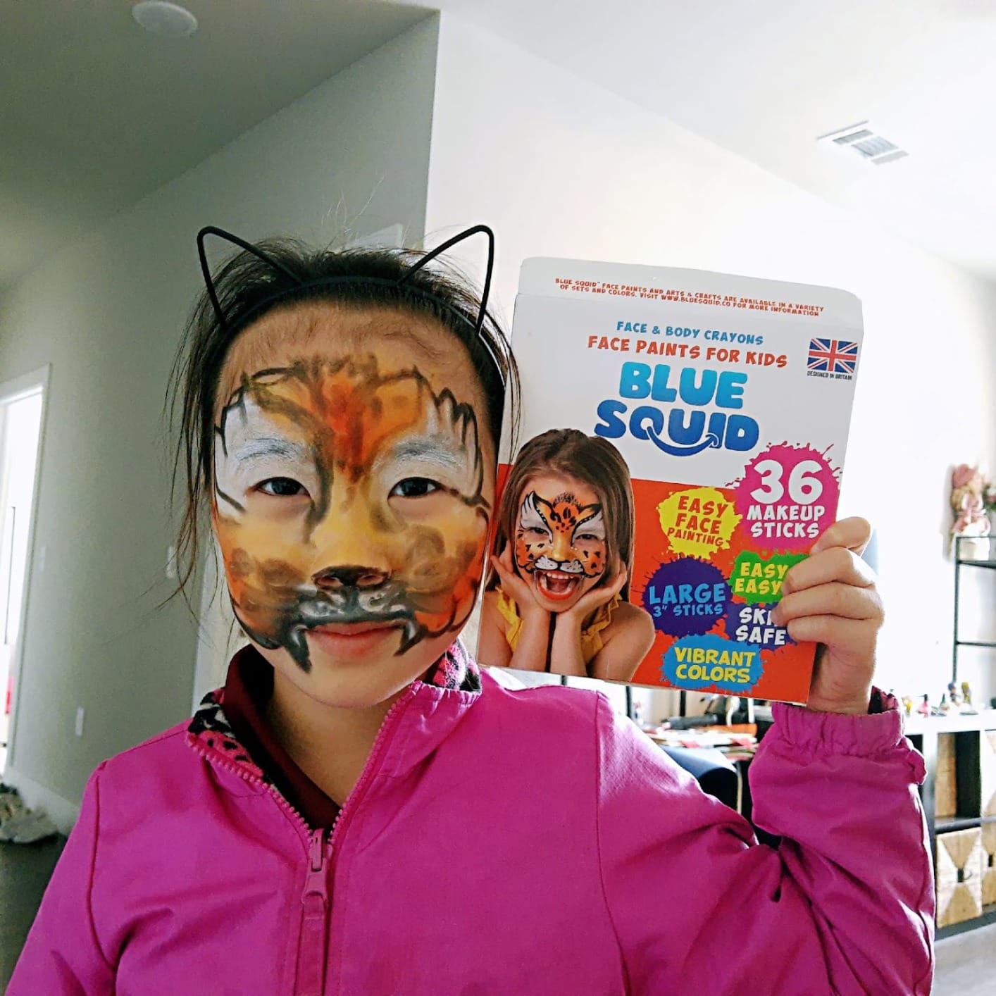 Customer photo review of Face & Body Paint Crayons