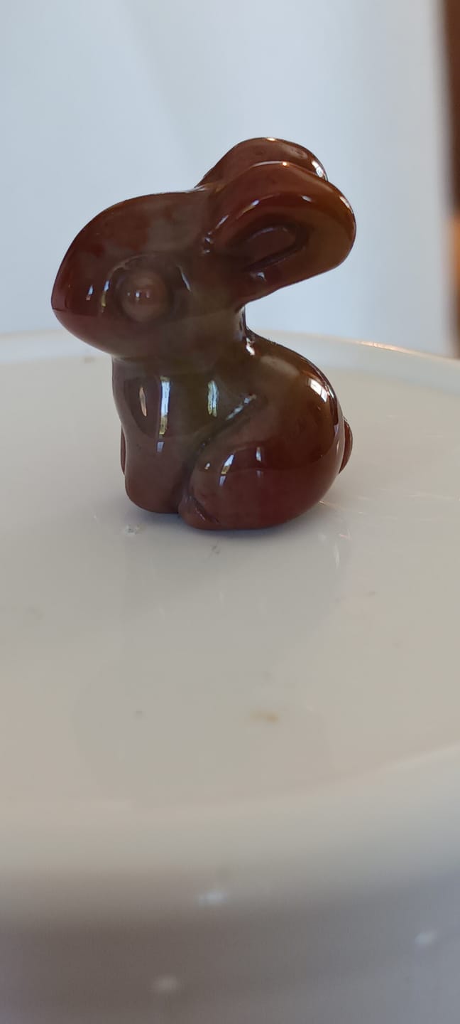 Customer photo review of Natural Crystal Alashan Agate Rabbit
