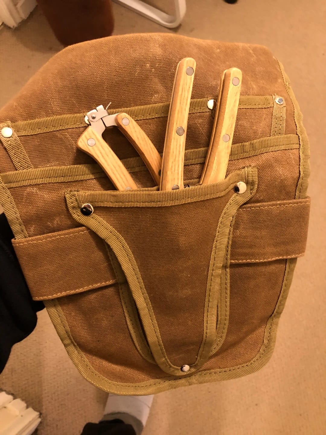 Customer photo review of Tablier de Charpentier