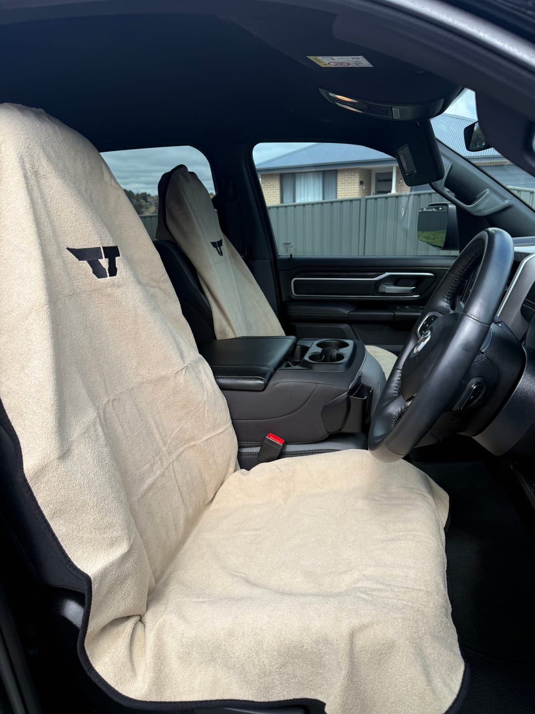 Customer photo review of Waterproof Car Towel Seat Cover