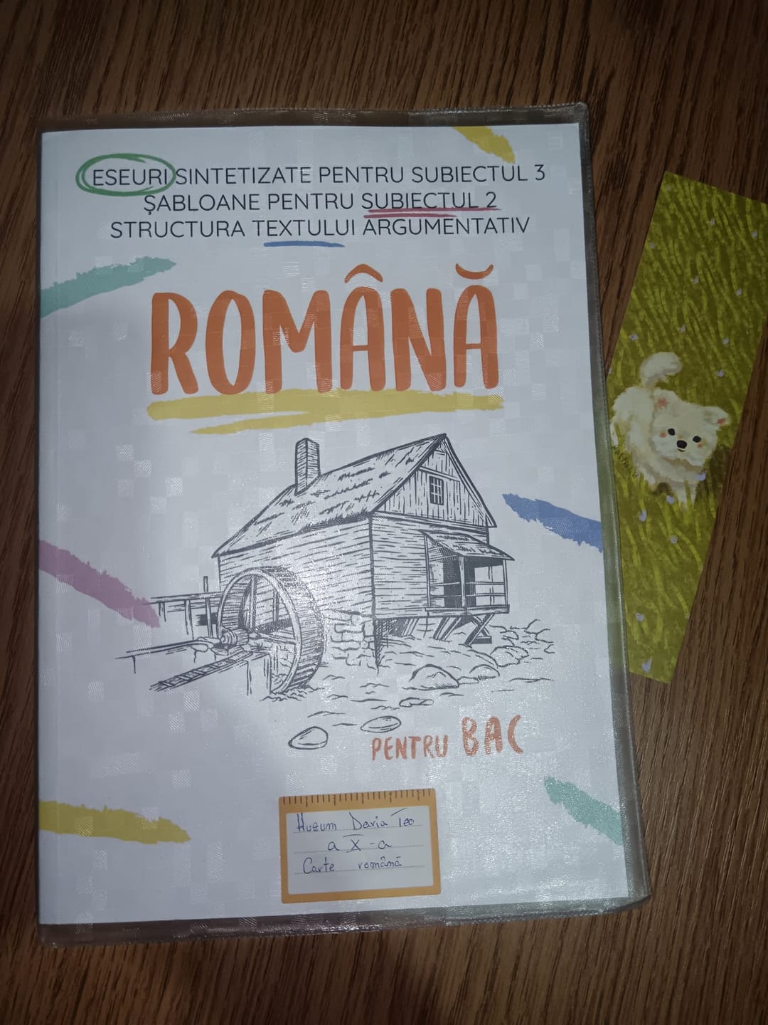 Customer photo review of Carte Română Bacalaureat Bacademia (temă și viziune, caracterizare, relație) - Ediția II