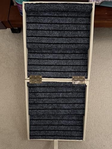 Customer photo review of 2-in-1 Foldable Dog Stairs Ramp for Bed and Couch