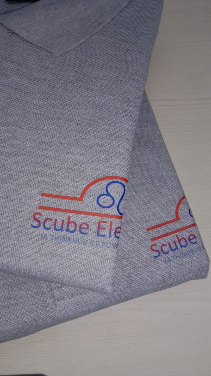 Customer photo review of Customized Polo T-Shirt With Your Company Logo | Order Logo Printed Tees | PrintMine.in