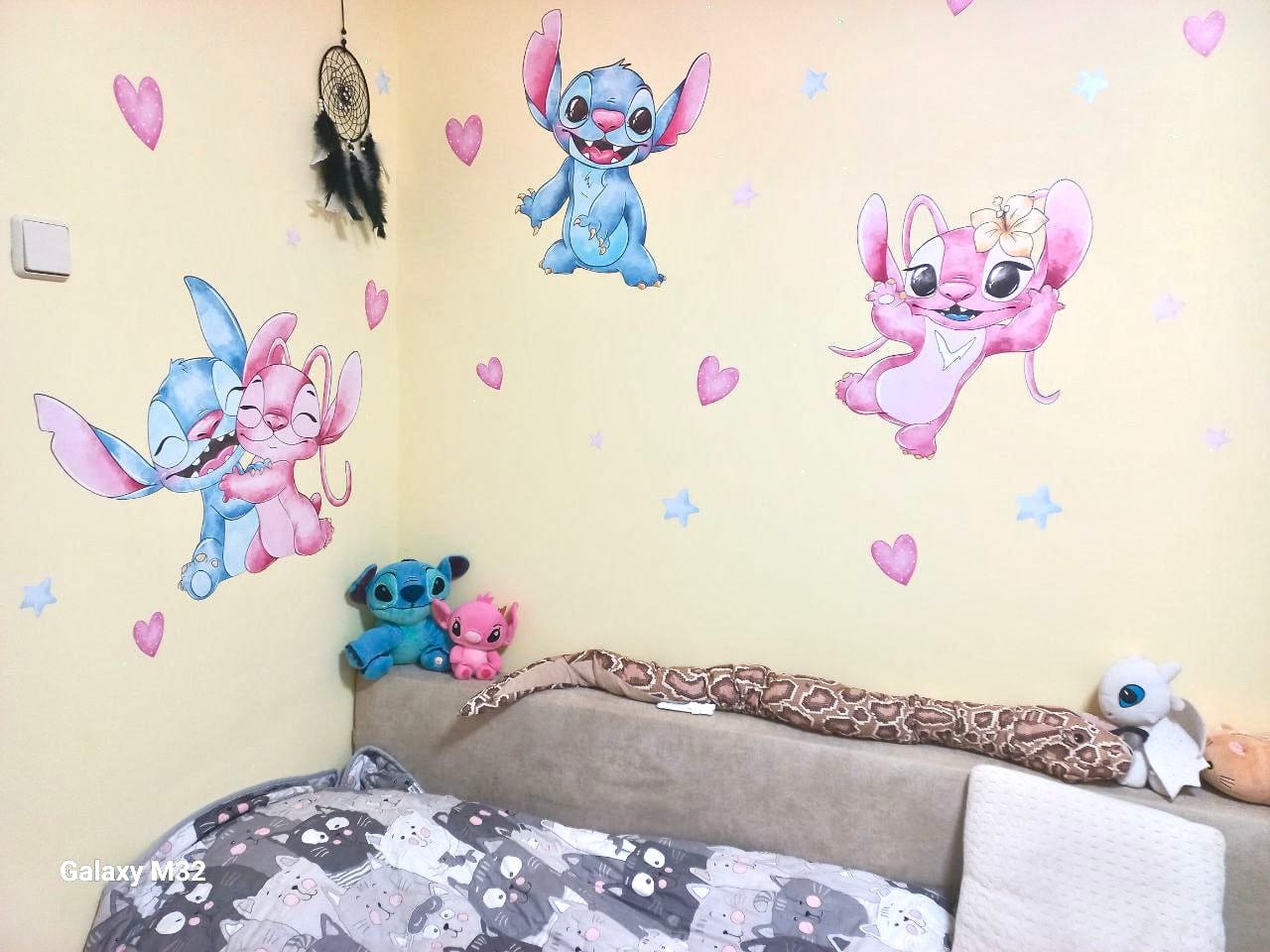 Customer photo review of Stitch Wall decals