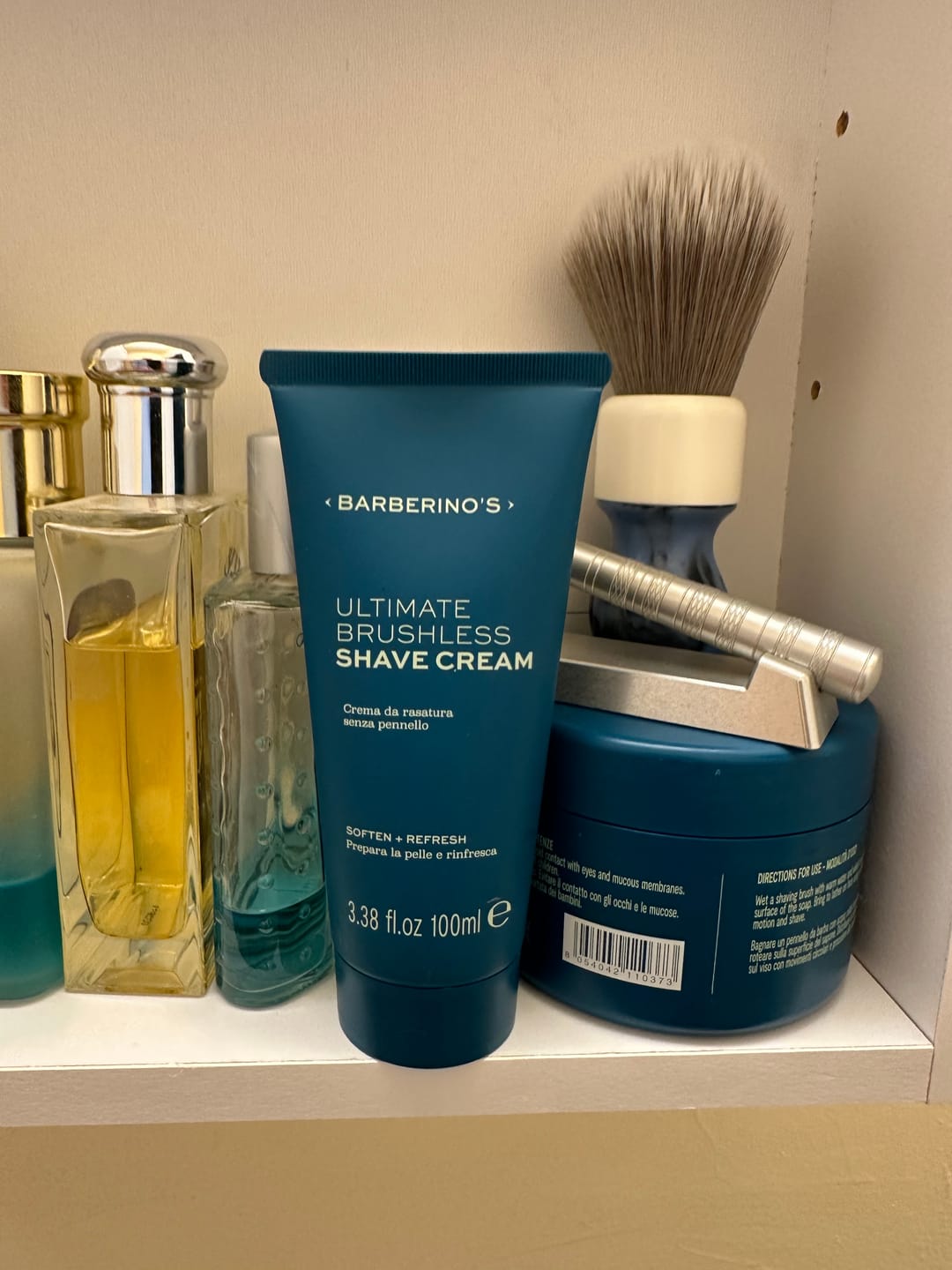 Customer photo review of Ultimate Brushless Shaving Cream