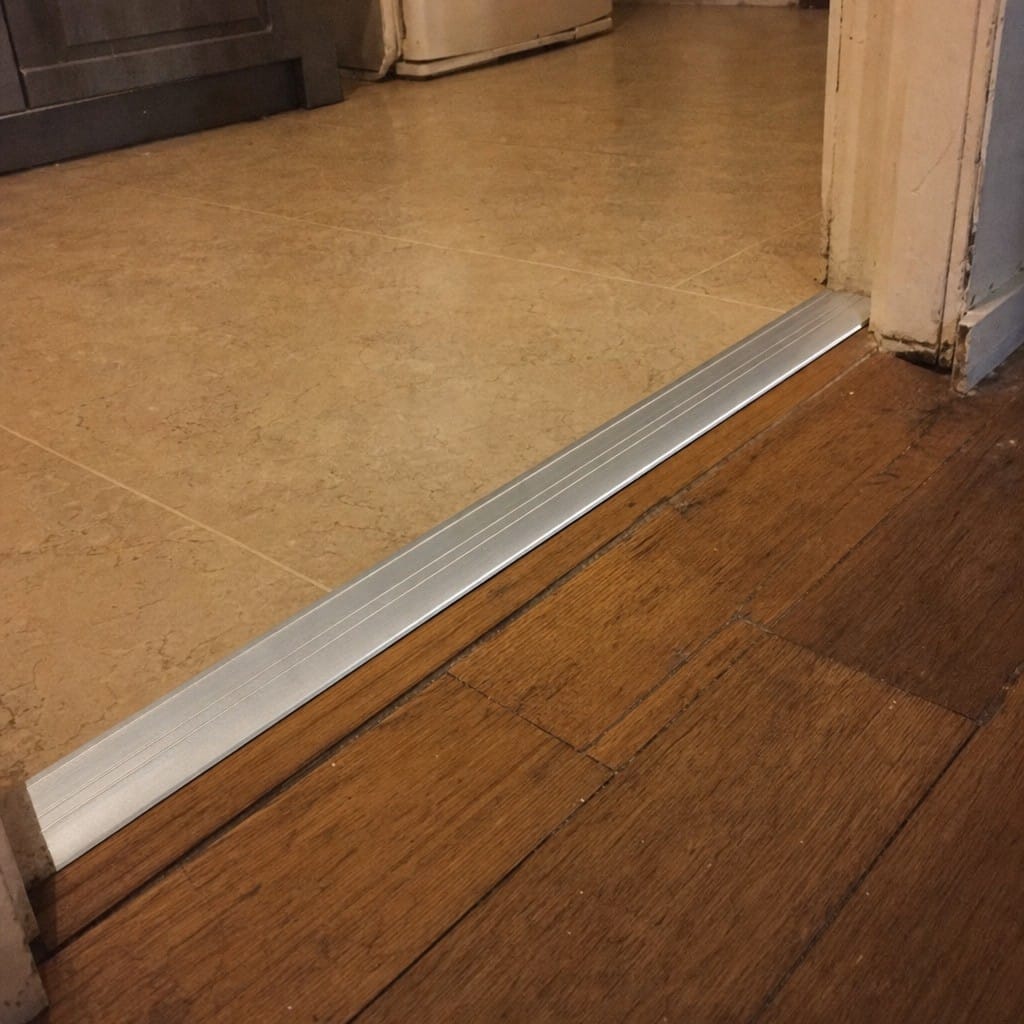 Customer photo review of Aluminium Door Threshold 25mm Anodised Self Adhesive