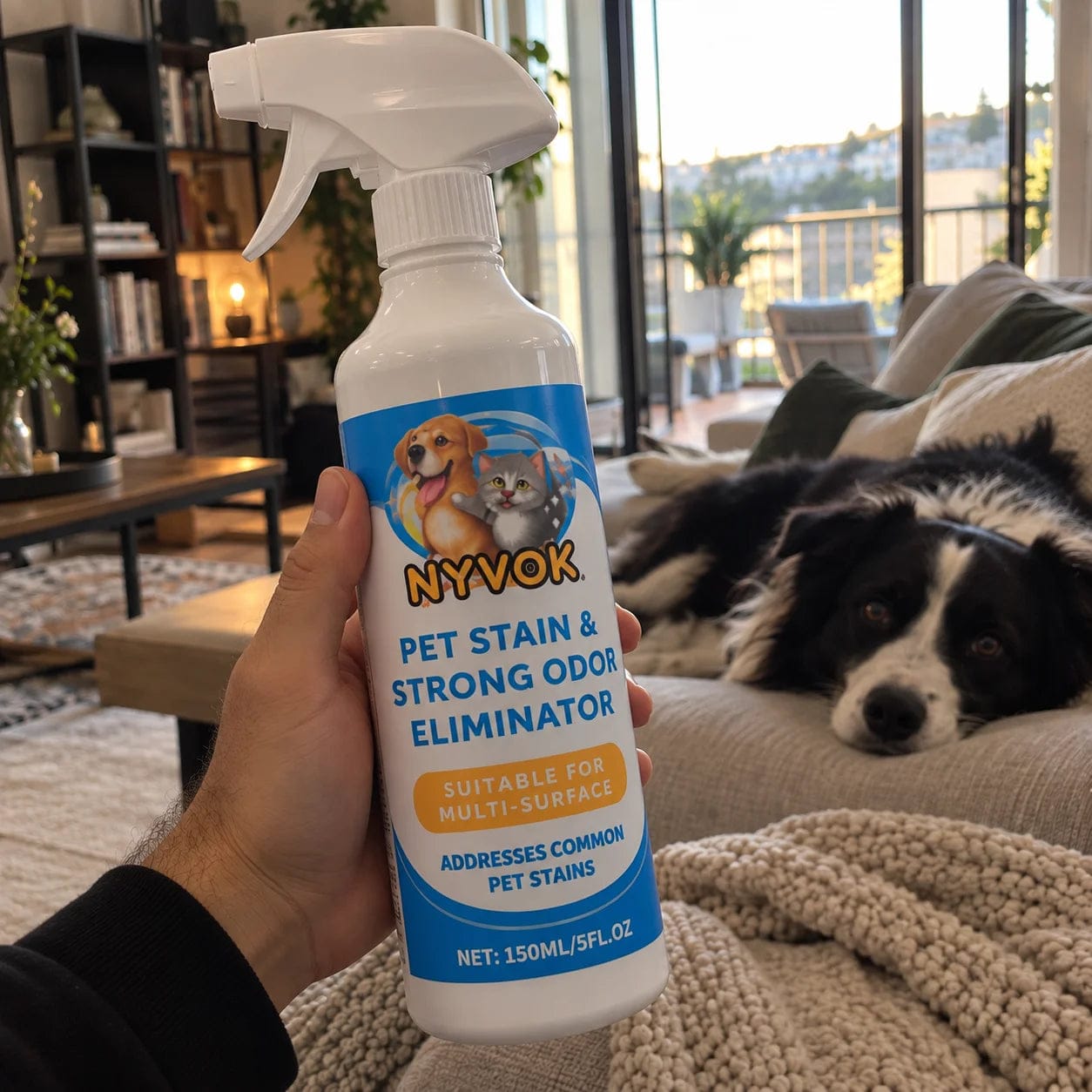 Customer photo review of NYVOK™ Spray Quita Manchas y Olor a Orines