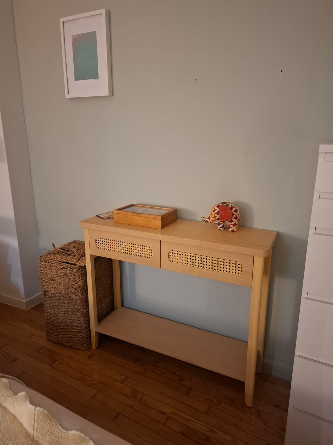 Customer photo review of Τραπέζι Κονσόλα Εισόδου Έπιπλο Διαδρόμου Δρυς Boho LN-T016Y57