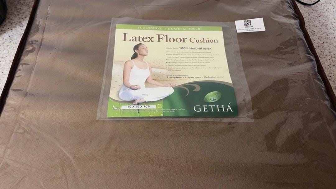 Customer photo review of [Random Colour] Latex Floor Cushion