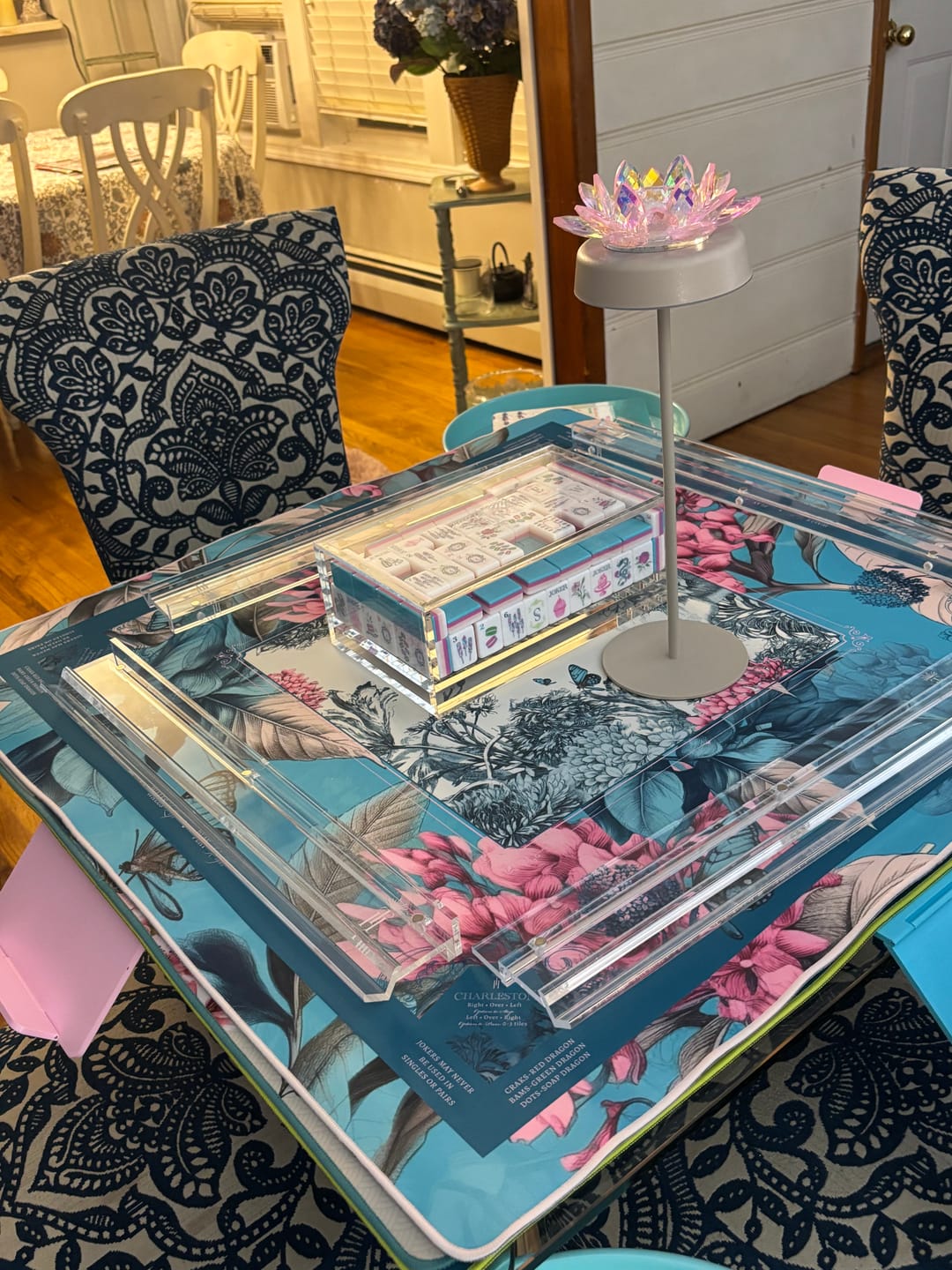 Customer photo review of Clear Acrylic Tile Storage
