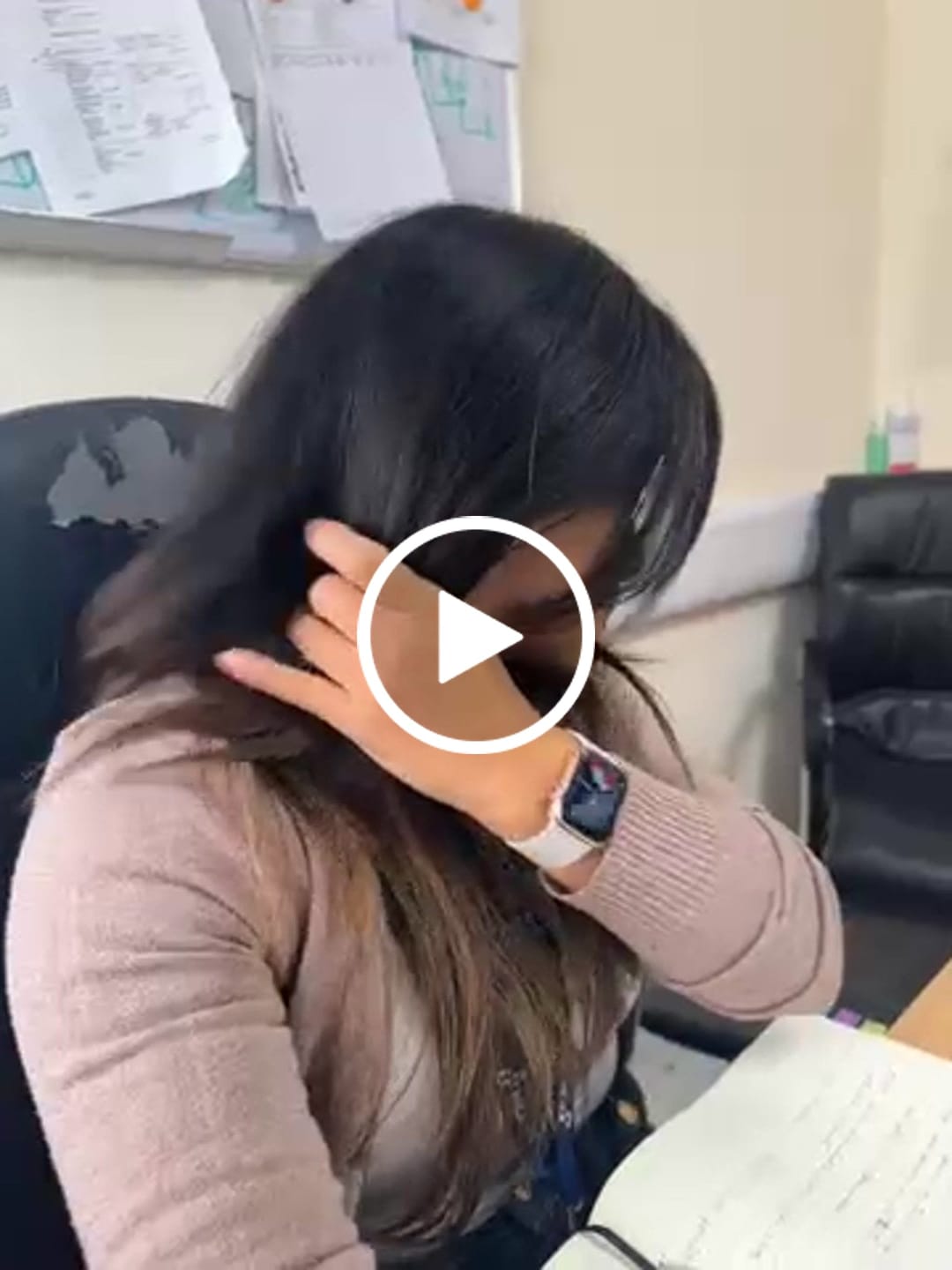 Customer video review of At-home keratin treatment