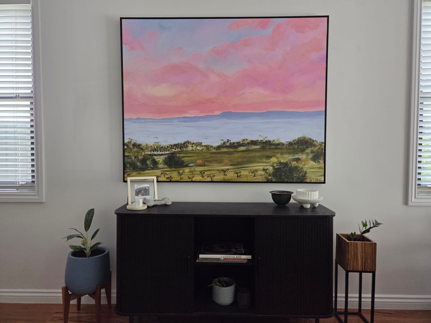 Customer photo review of The Hinterland by Belinda Stone | Framed Canvas Wall Art