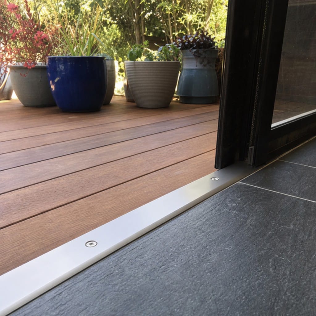 Customer photo review of Aluminium Door Threshold Cover Strip 38mm Screw Fit, 8 Finishes