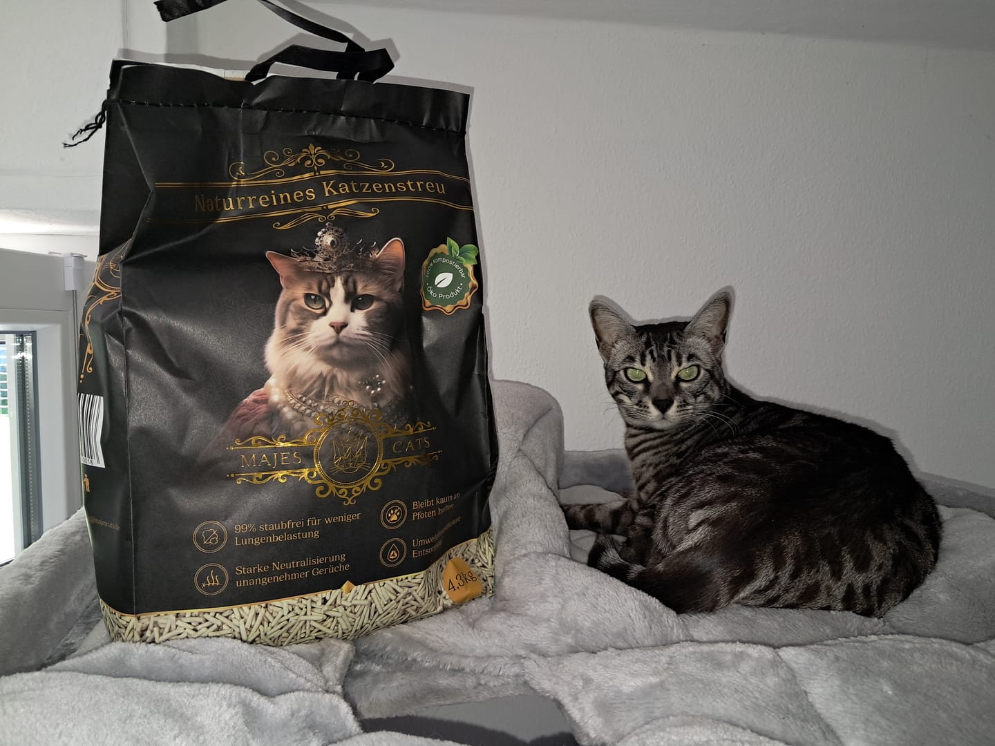 Customer photo review of Naturreines Katzenstreu