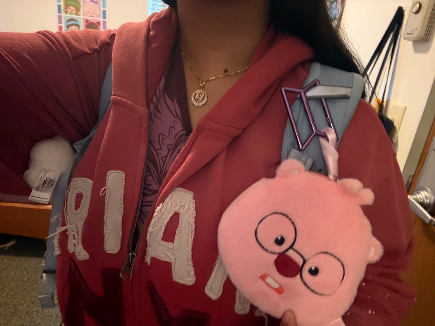Customer photo review of BTS Bora Metal Carabiner Keychain Clip