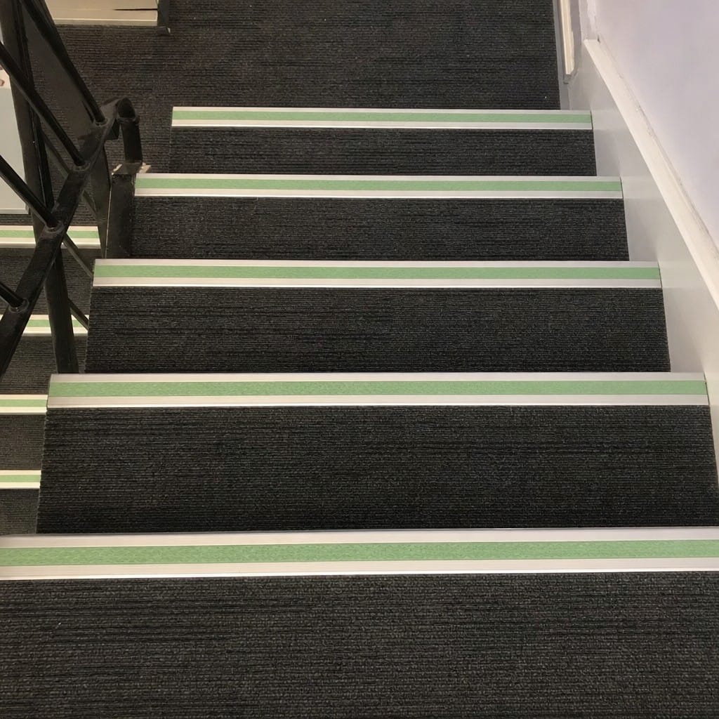 Customer photo review of Anti Slip Stair Nosing 50x30mm Commercial Aluminium Grade