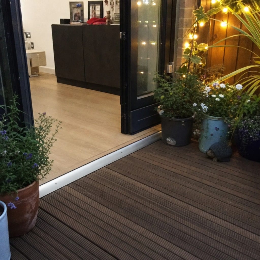 Customer photo review of 49mm Wide Aluminium Door Threshold Strip | Wide Floor Transition Bar
