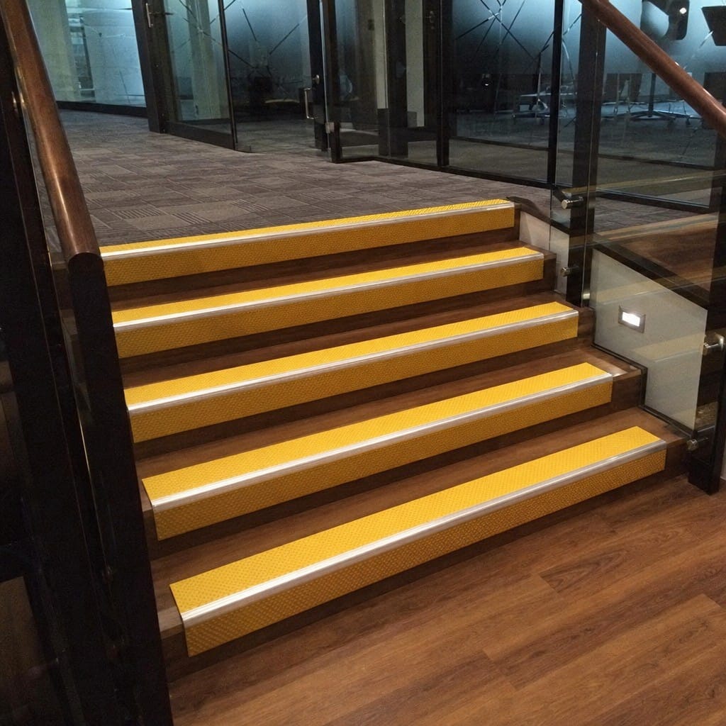 Customer photo review of DDA Compliant Stair Nosing 75x58mm Pyramid Anti Slip