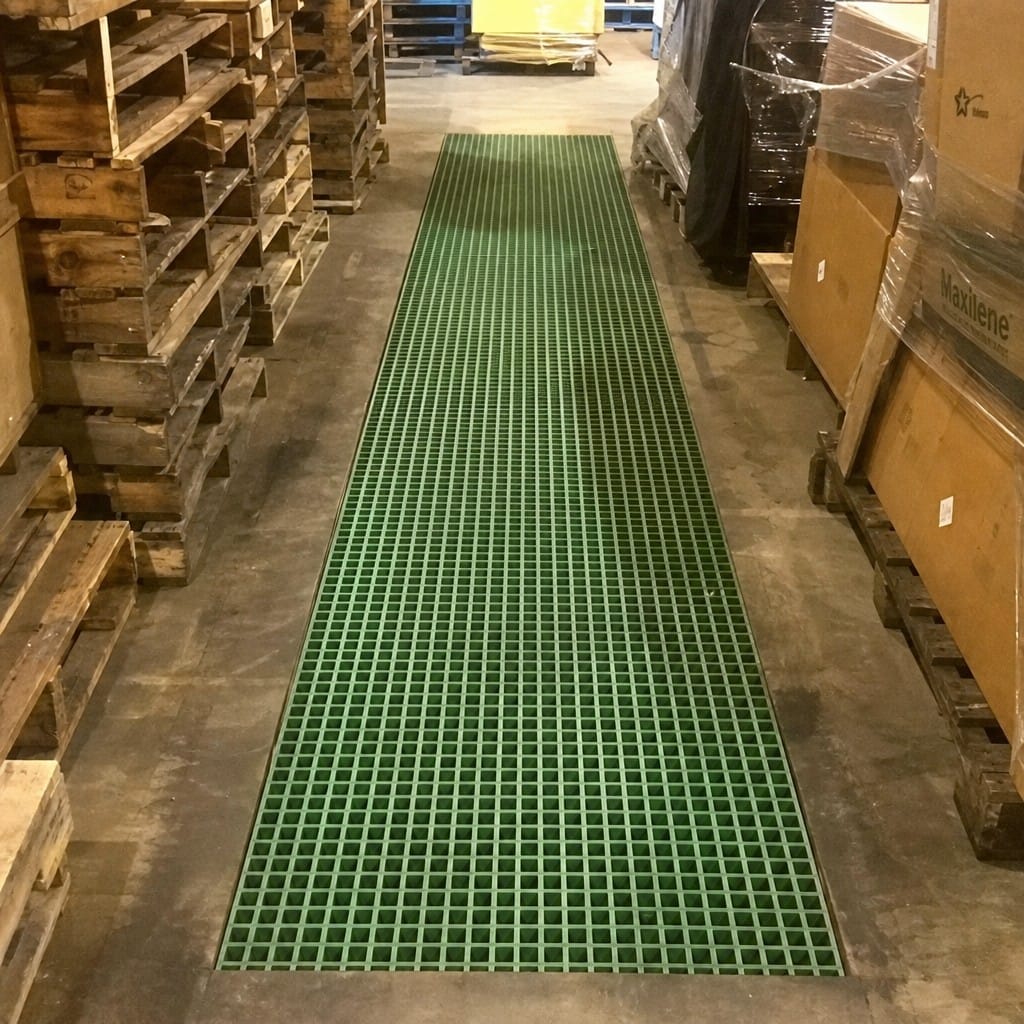 Customer photo review of GRP Grating 2000x1000x25mm Gritted Anti Slip Surface Medium Duty