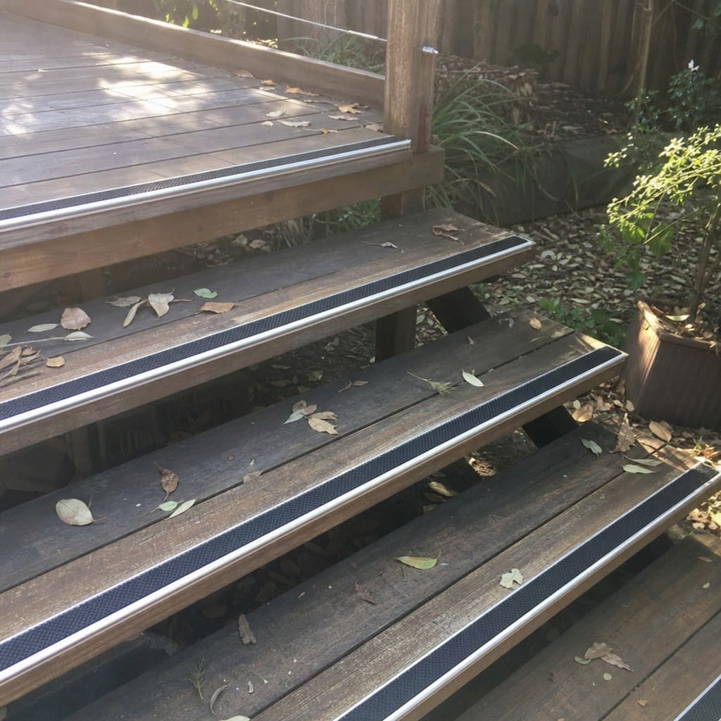 Customer photo review of Anti Slip Ceramic Stair Nosing 10mm 12.5mm Aluminium Tile