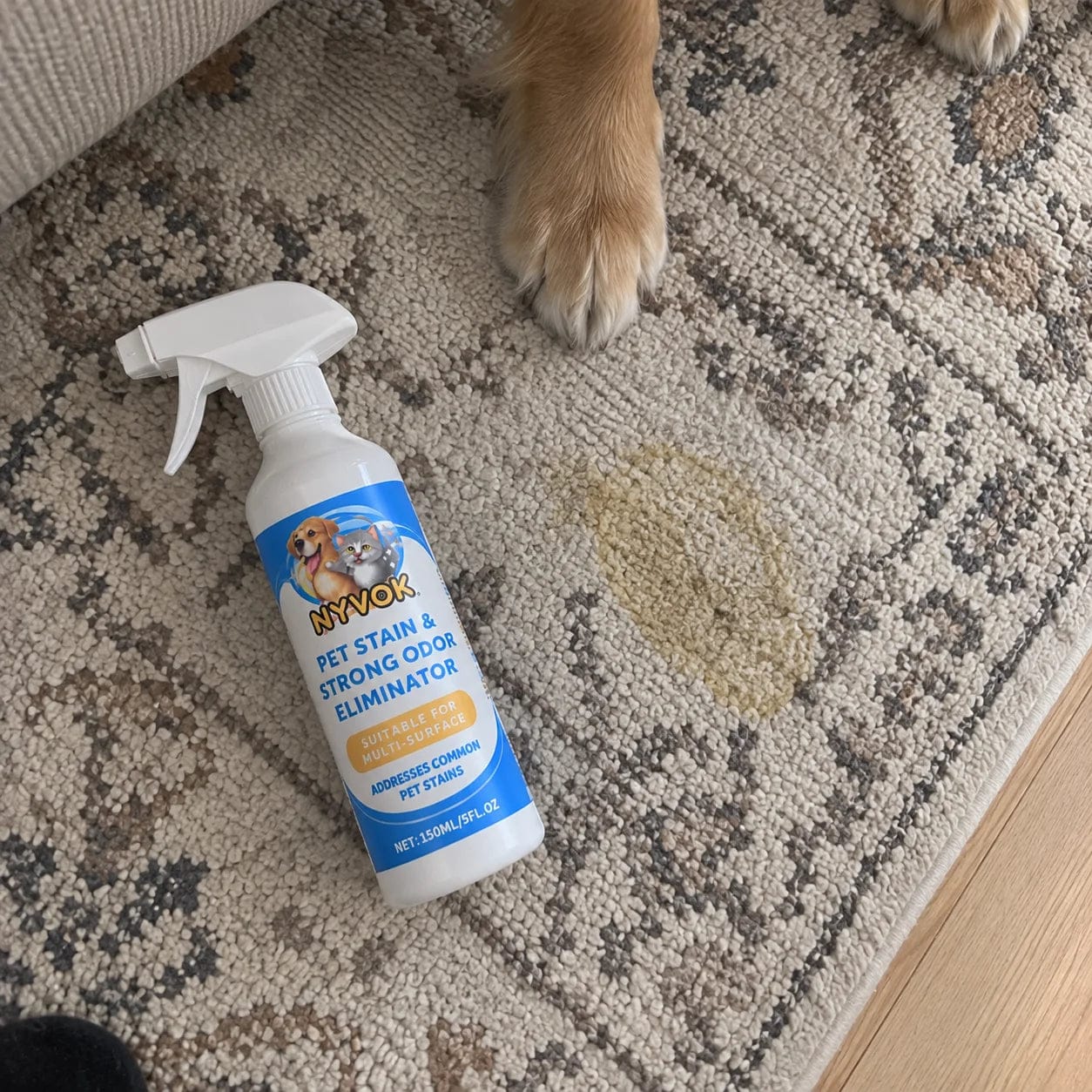 Customer photo review of NYVOK™ Spray Quita Manchas y Olor a Orines