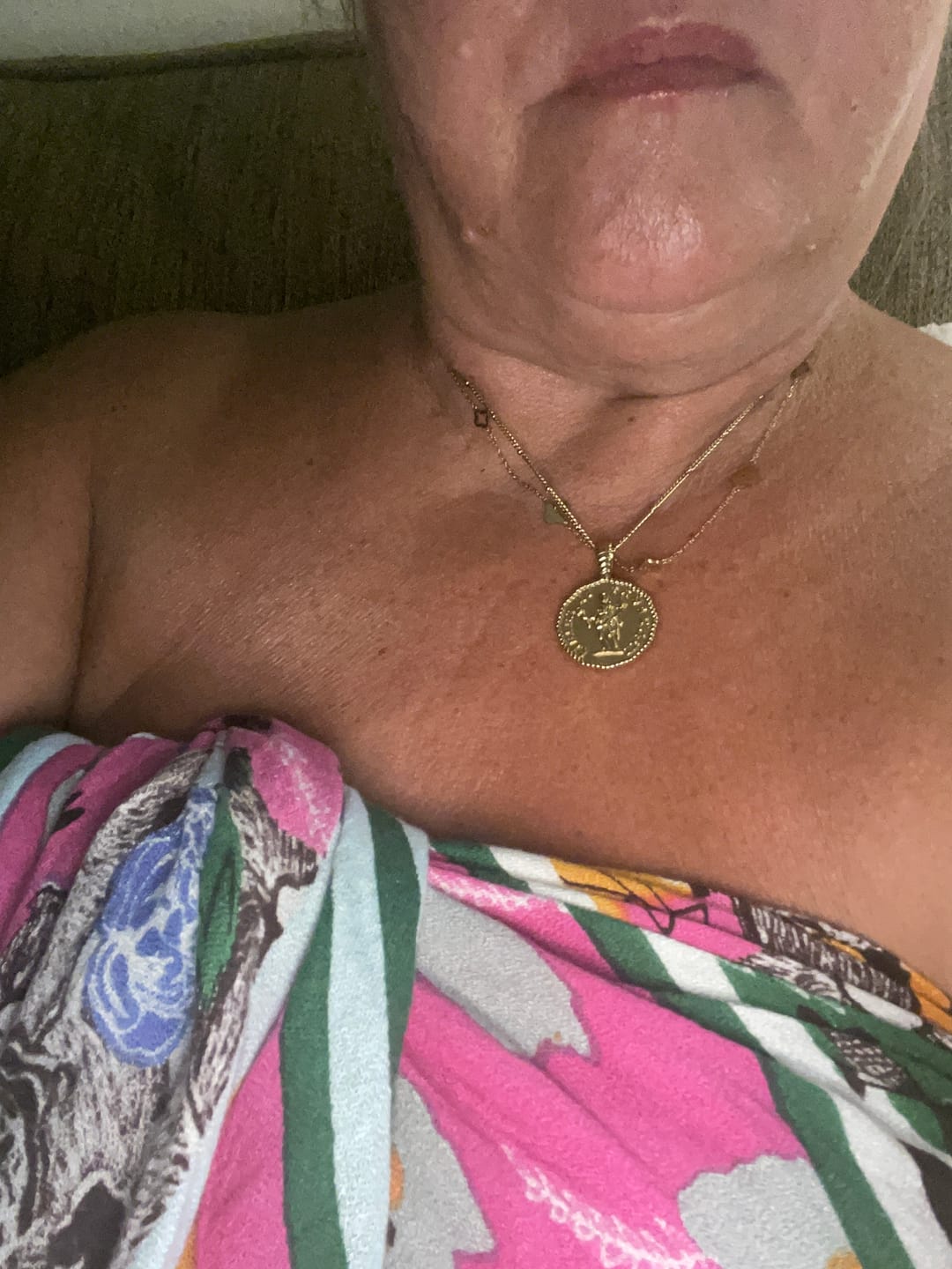 Customer photo review of Athena Coin Necklace