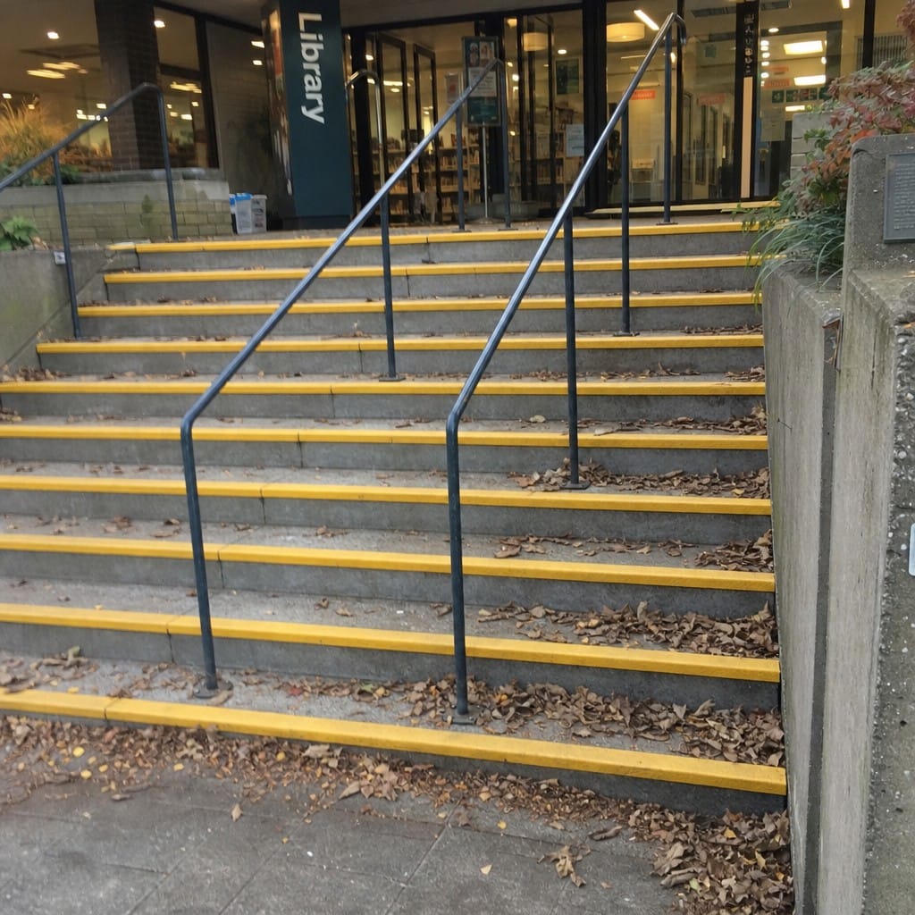 Customer photo review of GRP Anti-Slip Stair Nosing 55x55mm | R13 Rated | DDA Compliant | Black, Yellow & Black/Yellow