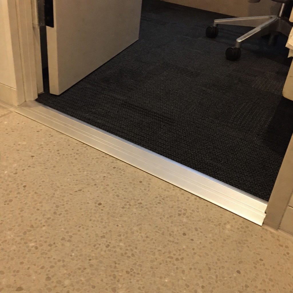 Customer photo review of Aluminium Door Threshold 25mm Anodised Self Adhesive