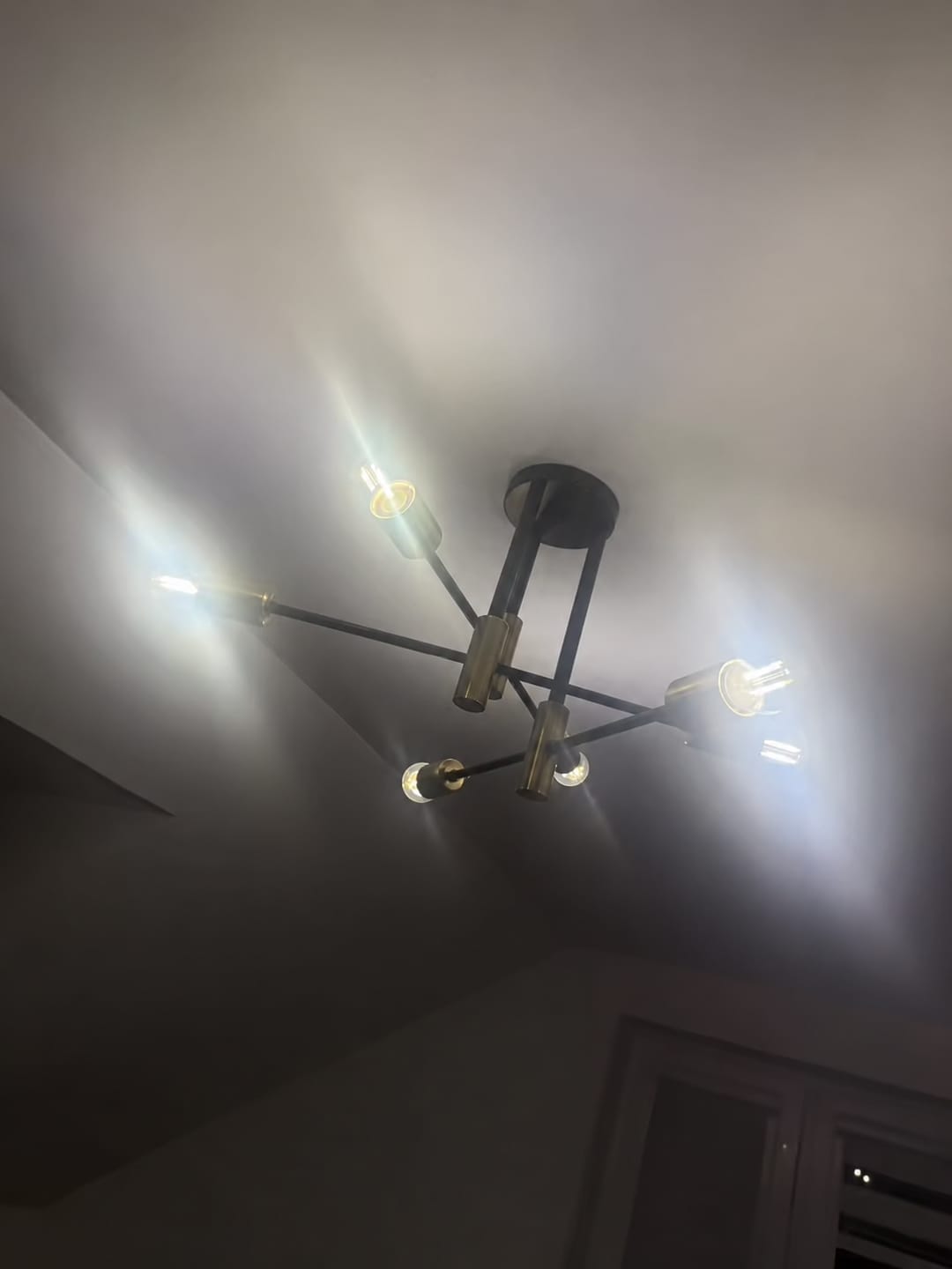 Customer photo review of 6 Light Globe Ceiling Light