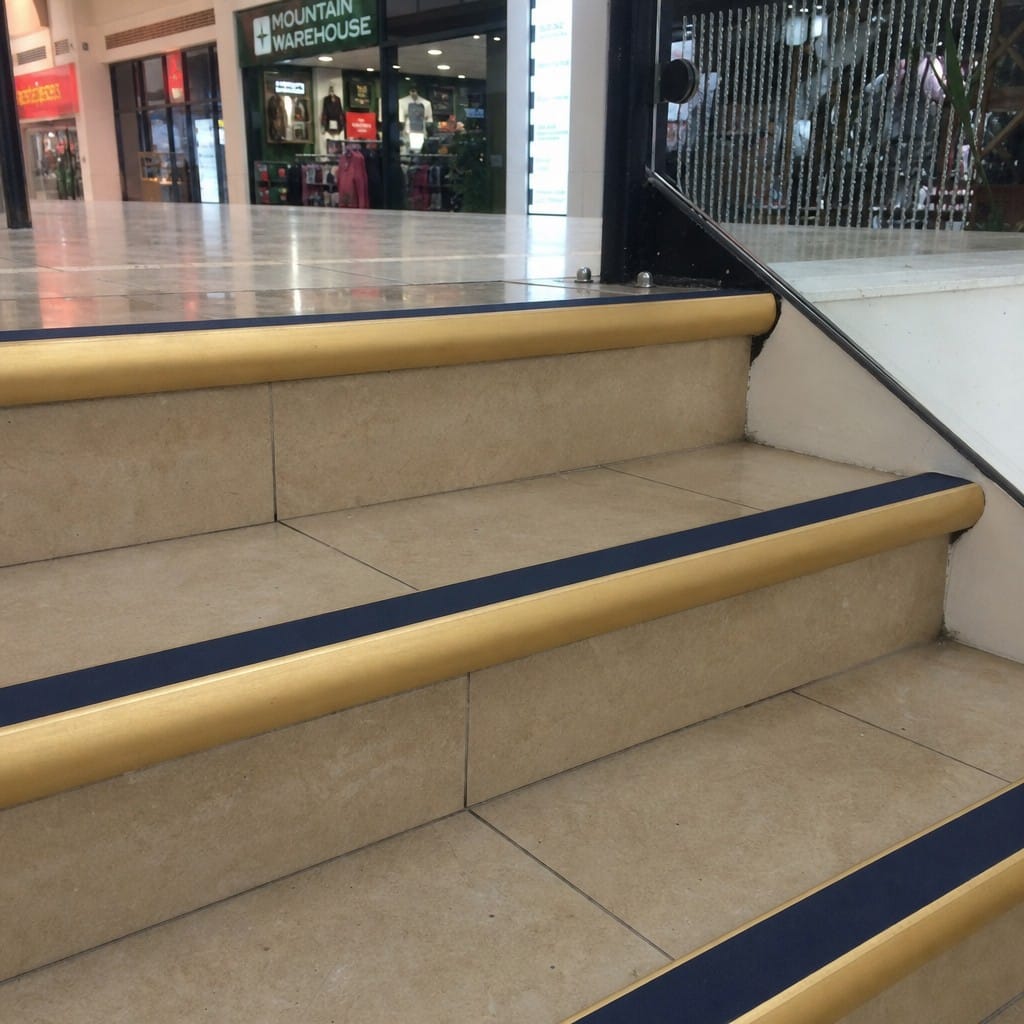 Customer photo review of Aluminium Stair Nosing 2.44m Single Channel 37mm Bullnose
