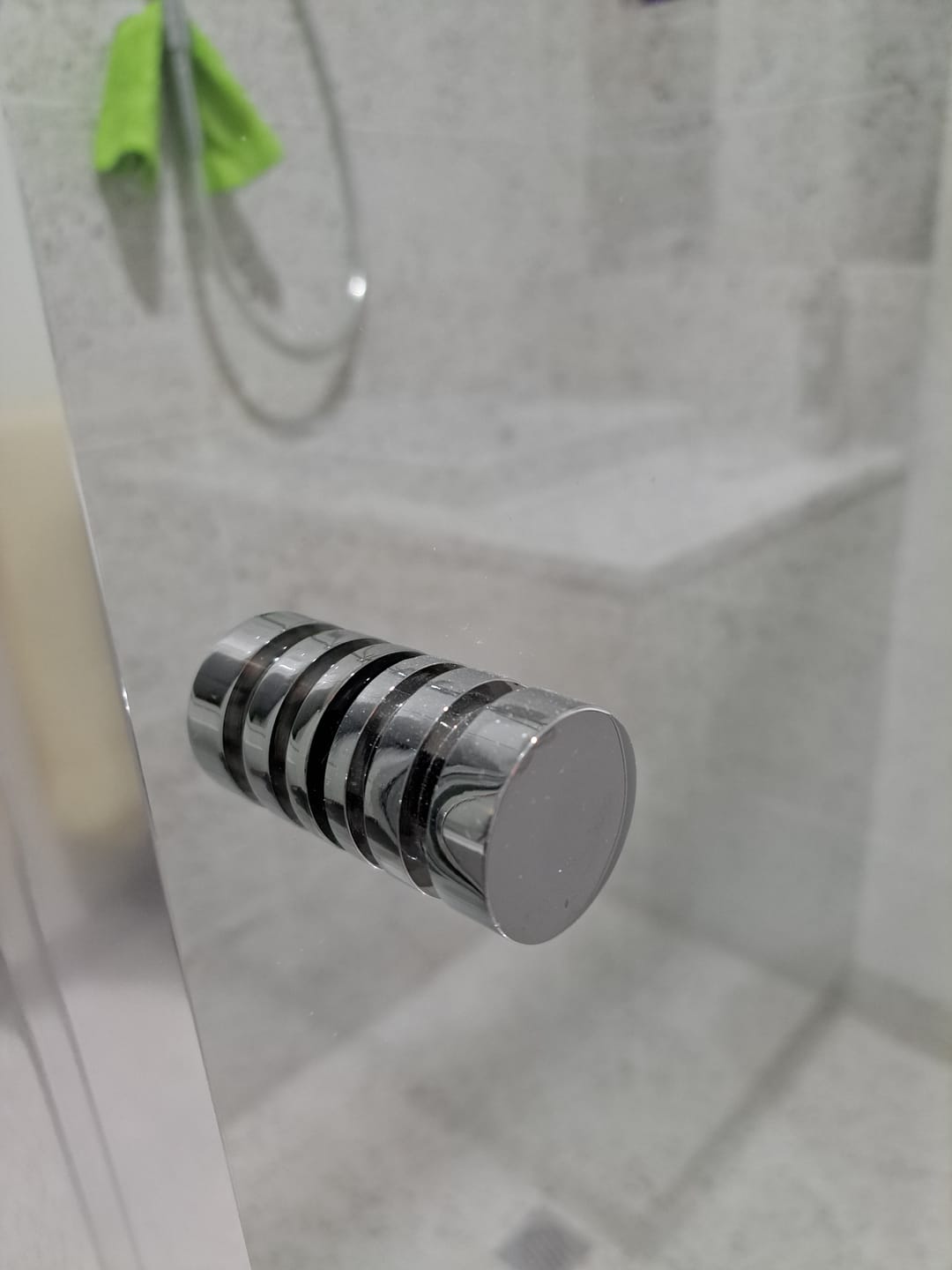 Customer photo review of Shower screen Knob handle - Double notch