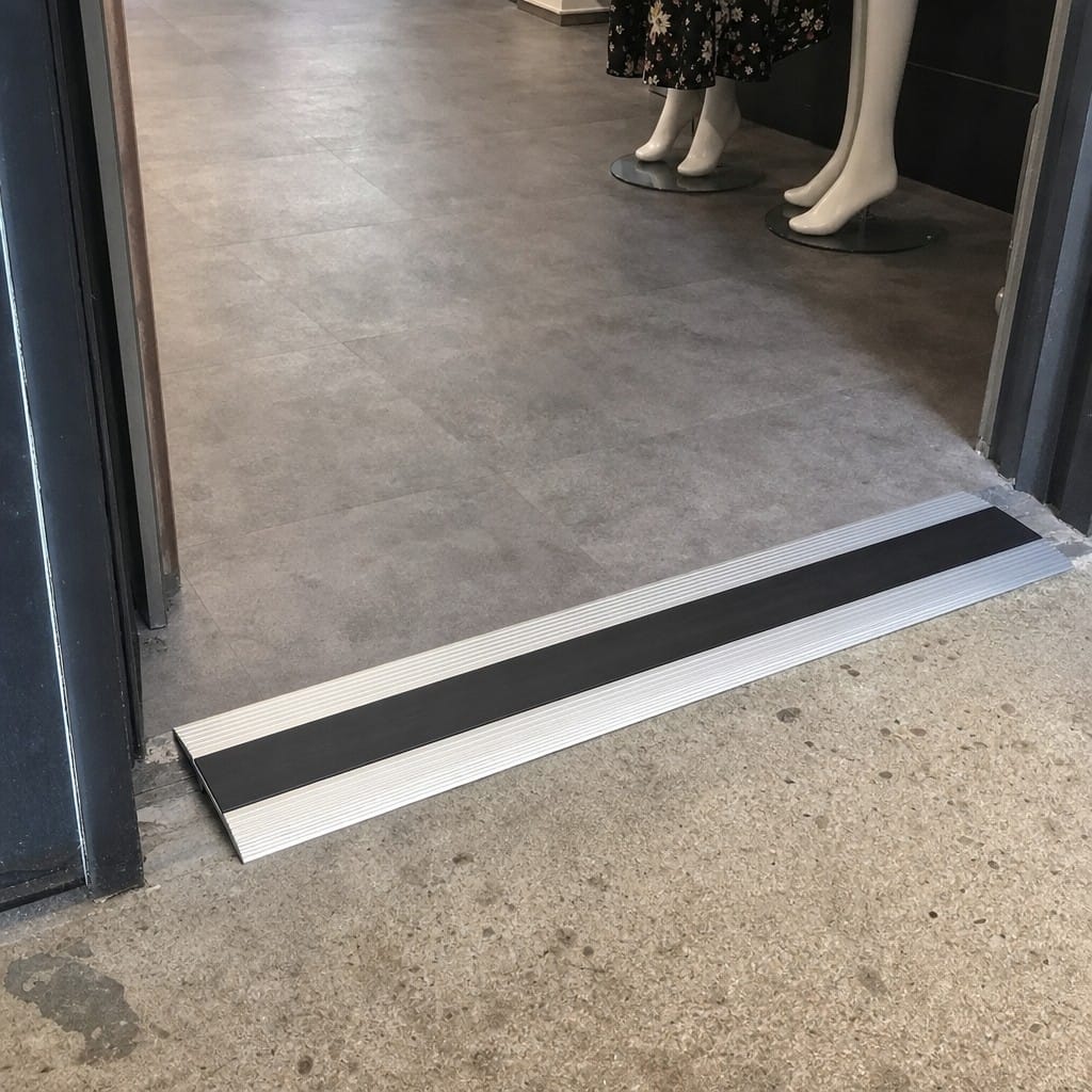 Customer photo review of Aluminium Ramp 68x13mm Vinyl LVT Transition Profile 2.7m
