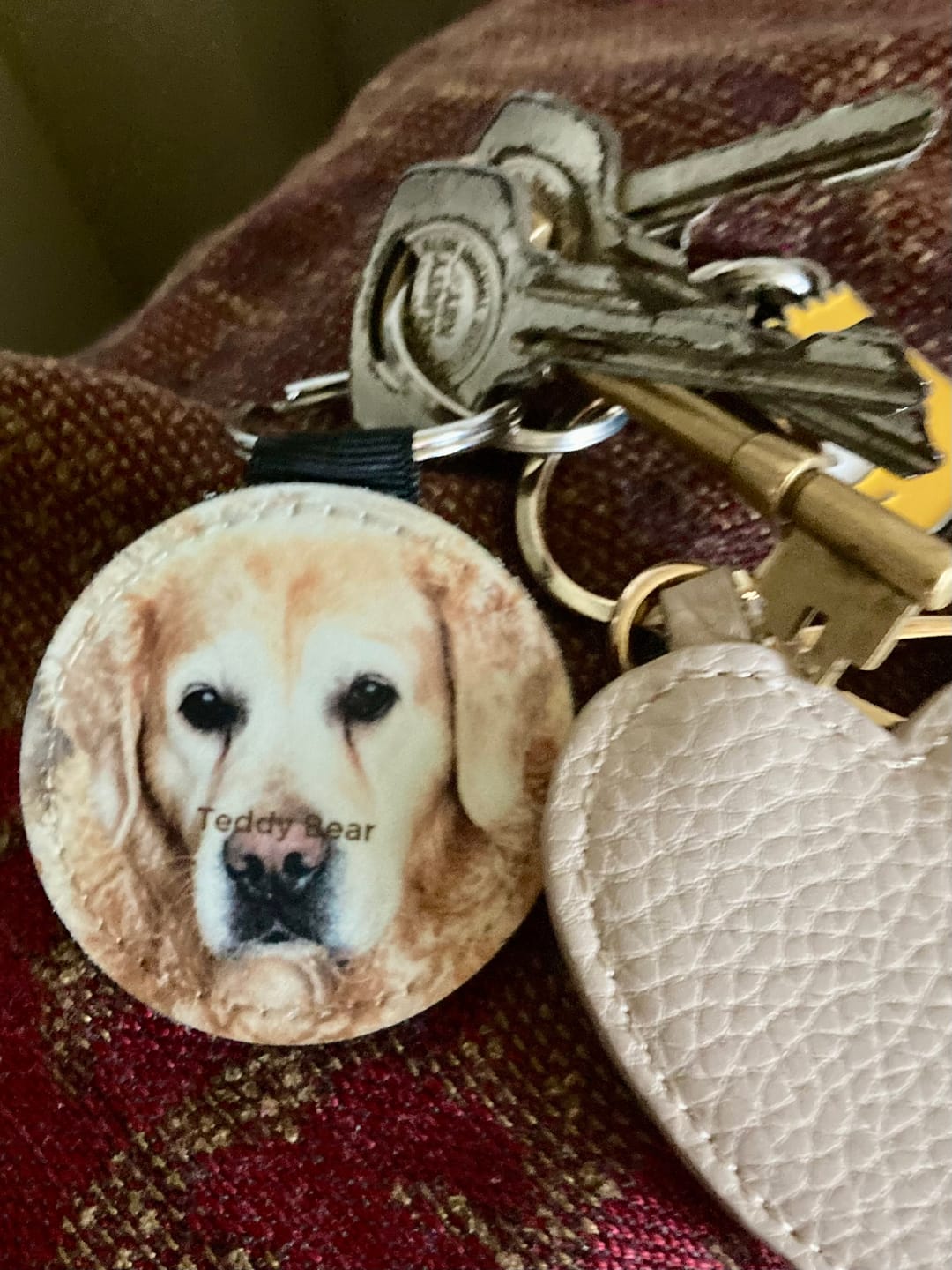 Customer photo review of Watercolor Realistic Portrait - Personalised Keychain