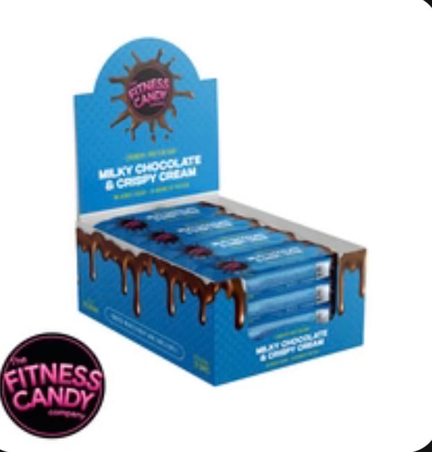 Customer photo review of FITNESS CANDY Milky Chocolate & Crispy Cream (THT 08-10-2026)