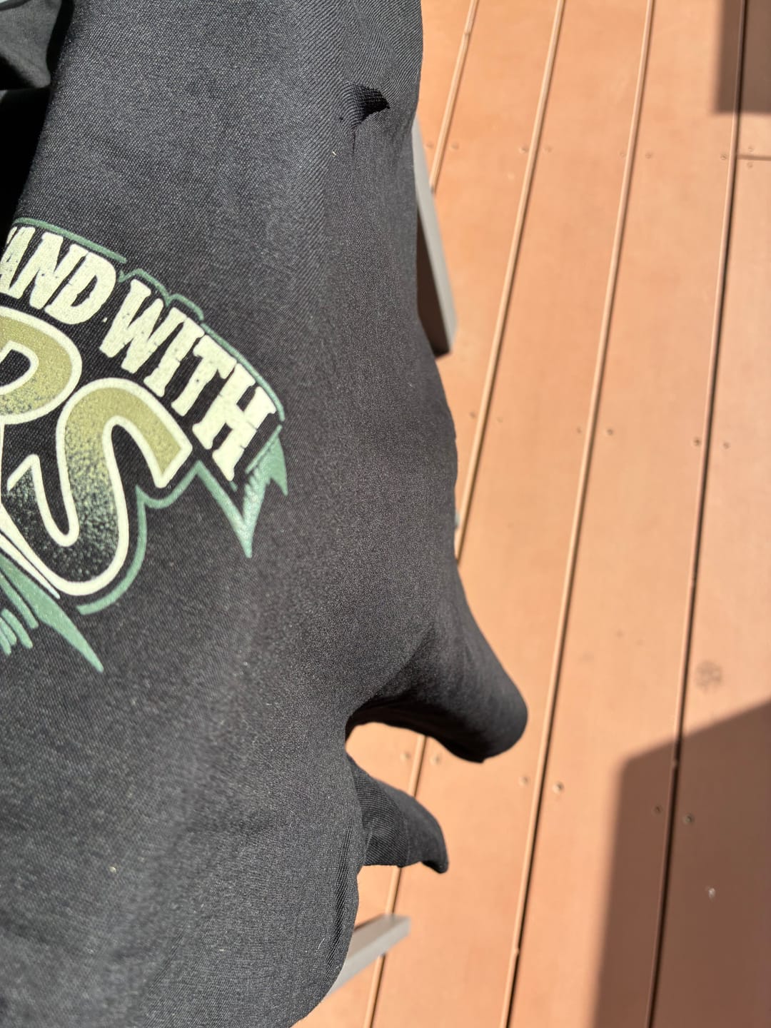 Customer photo review of Big Chocky | Stand With BRS Tee