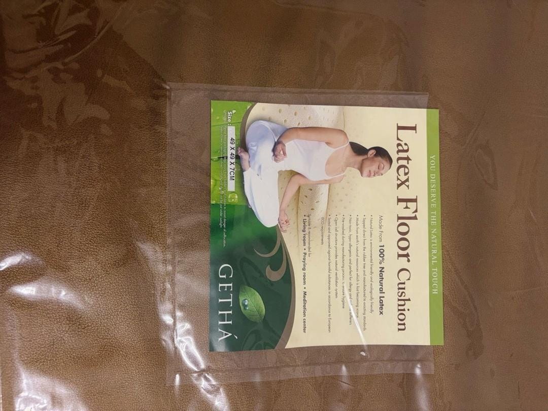 Customer photo review of [Random Colour] Latex Floor Cushion